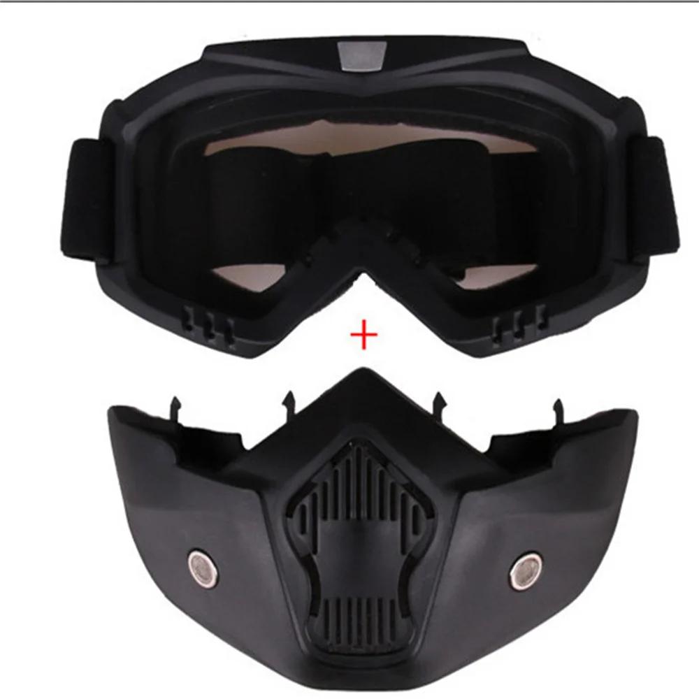 Lunettes de Motocross anti-poussière, réglables, respirantes, protection complète du visage, masque 