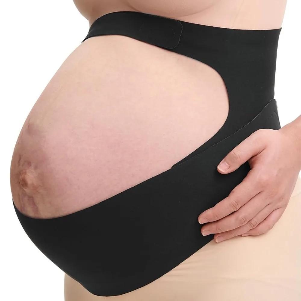 Nouvelle ceinture de maternité une pièce réglable taille soin dos vêtements ceinture mince maternité