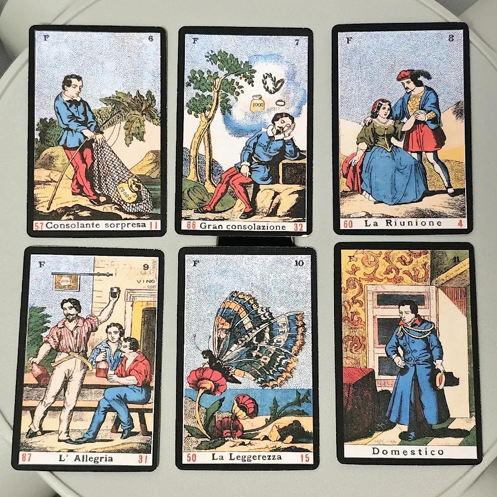 Cartes Oracle Sibyl 3,5*2,4 pouces Jeu de cartes Oracle quotidien Jeu de cartes italien Sibilla 52 p