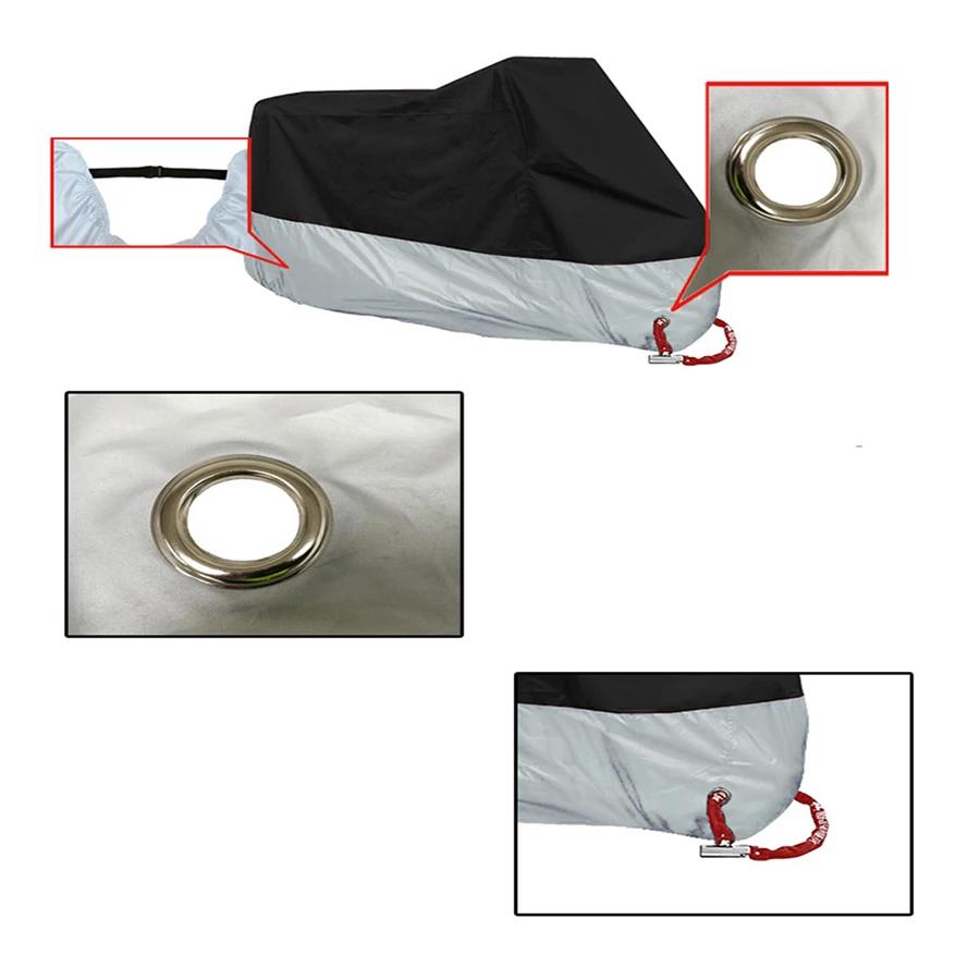 Tout nouveau S M L XL 2XL 3XL 4XL universel extérieur UV protecteur étanche Moto couverture Bache Fu