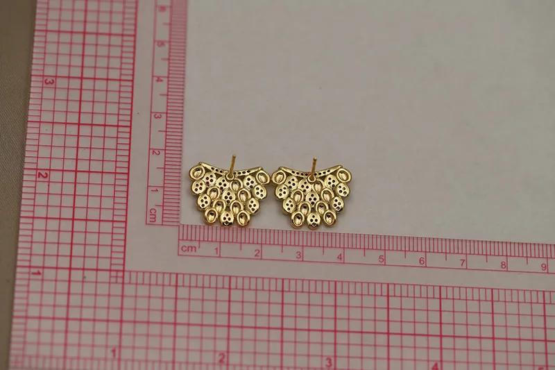 Boucles d'oreilles géométriques en cristal de luxe pour femmes, nouveau Design de vue, marque de mod