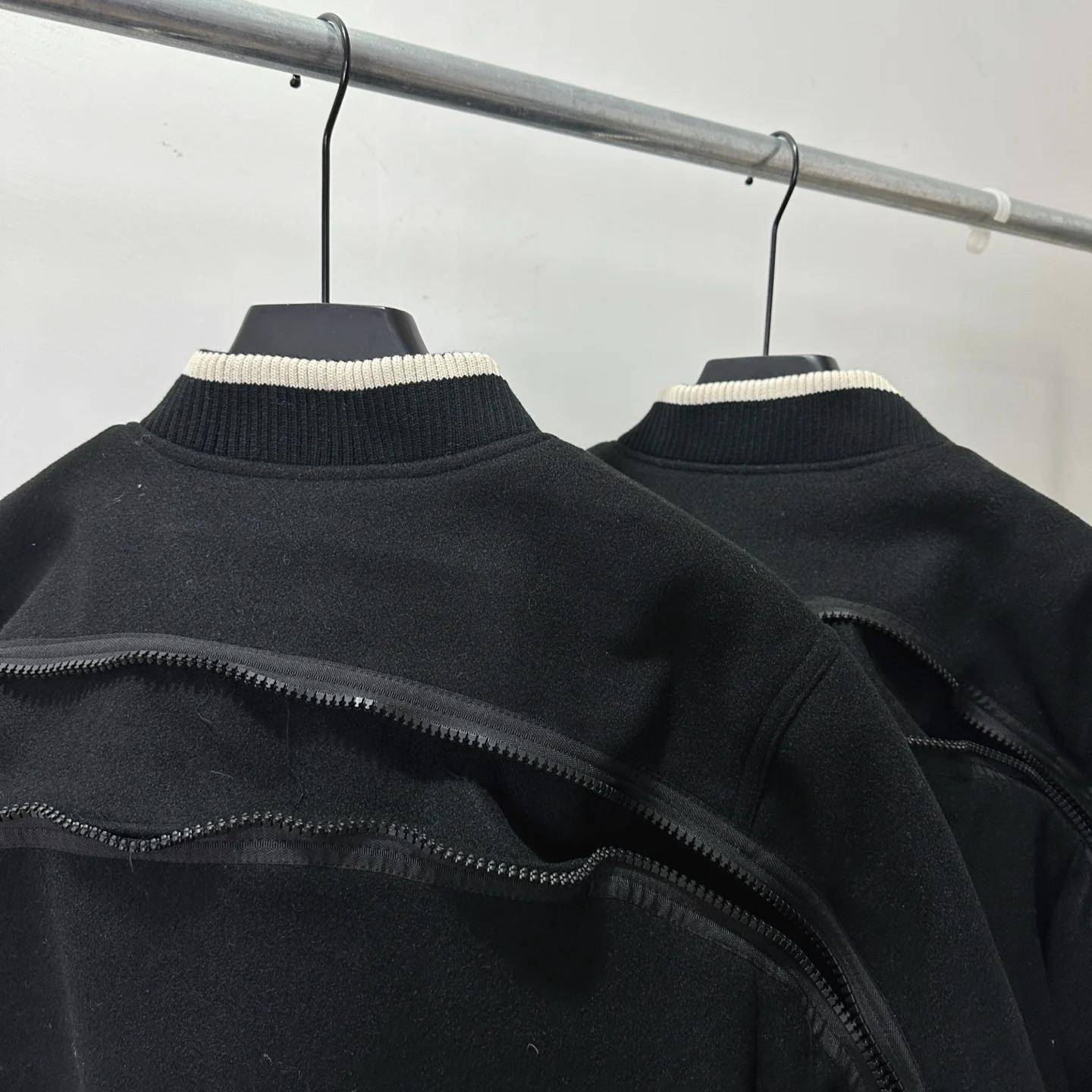 Cardigan en tissu lourd, veste Bigfoot pour hommes et femmes, manteaux noirs de meilleure qualité
