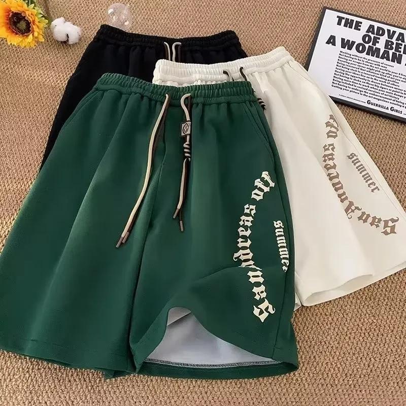 M-5XL hommes Shorts pantalons courts décontractés surdimensionné Shorts de plage rétro lettres impri