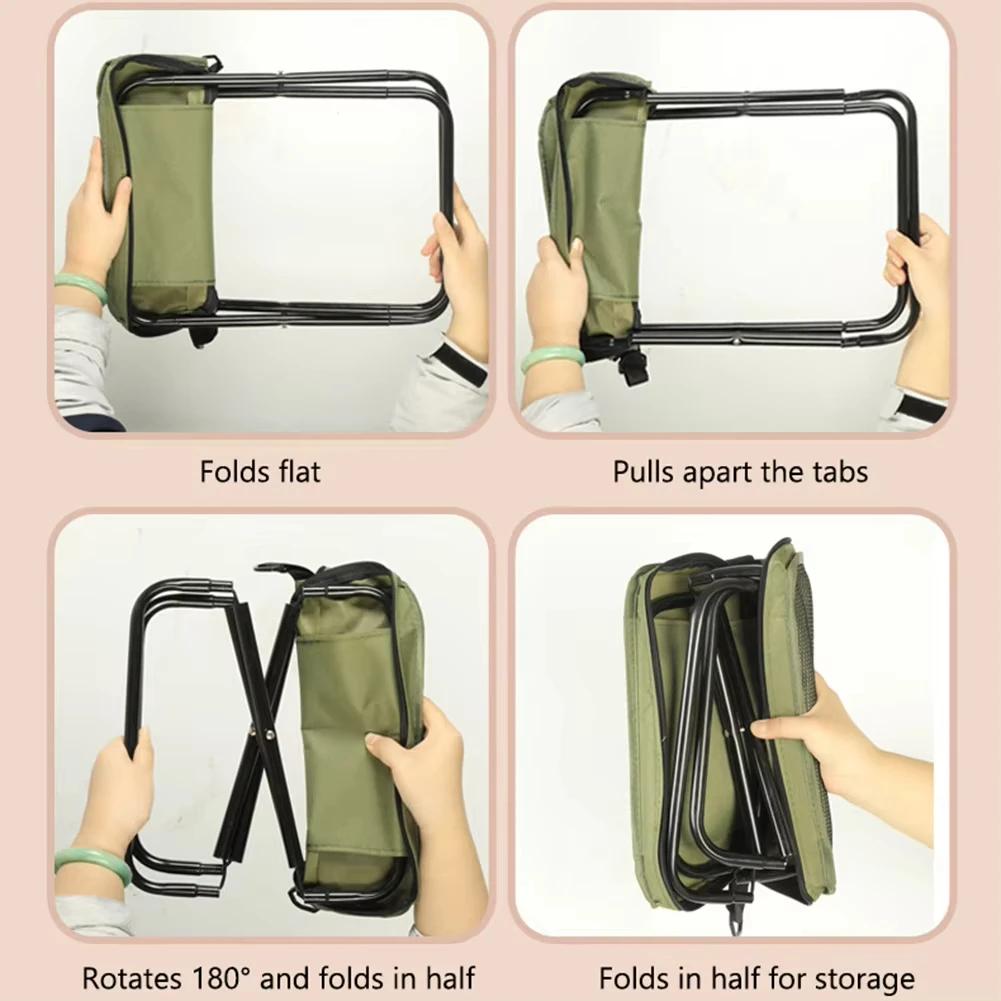 Tabouret pliant pour loisirs de plein air, camping et randonnée, voyages de pêche, tabouret portable
