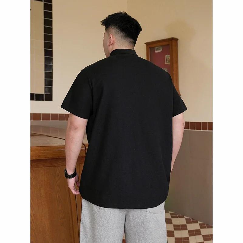 Polo hommes grande taille 1XL-7XL 110-175kg Polo à manches courtes t-shirt Polos amples hauts surdim
