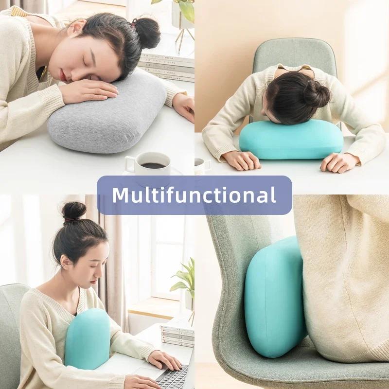 Oreiller cervical multifonction en mousse à mémoire de forme, oreiller de voyage doux à rebond lent 