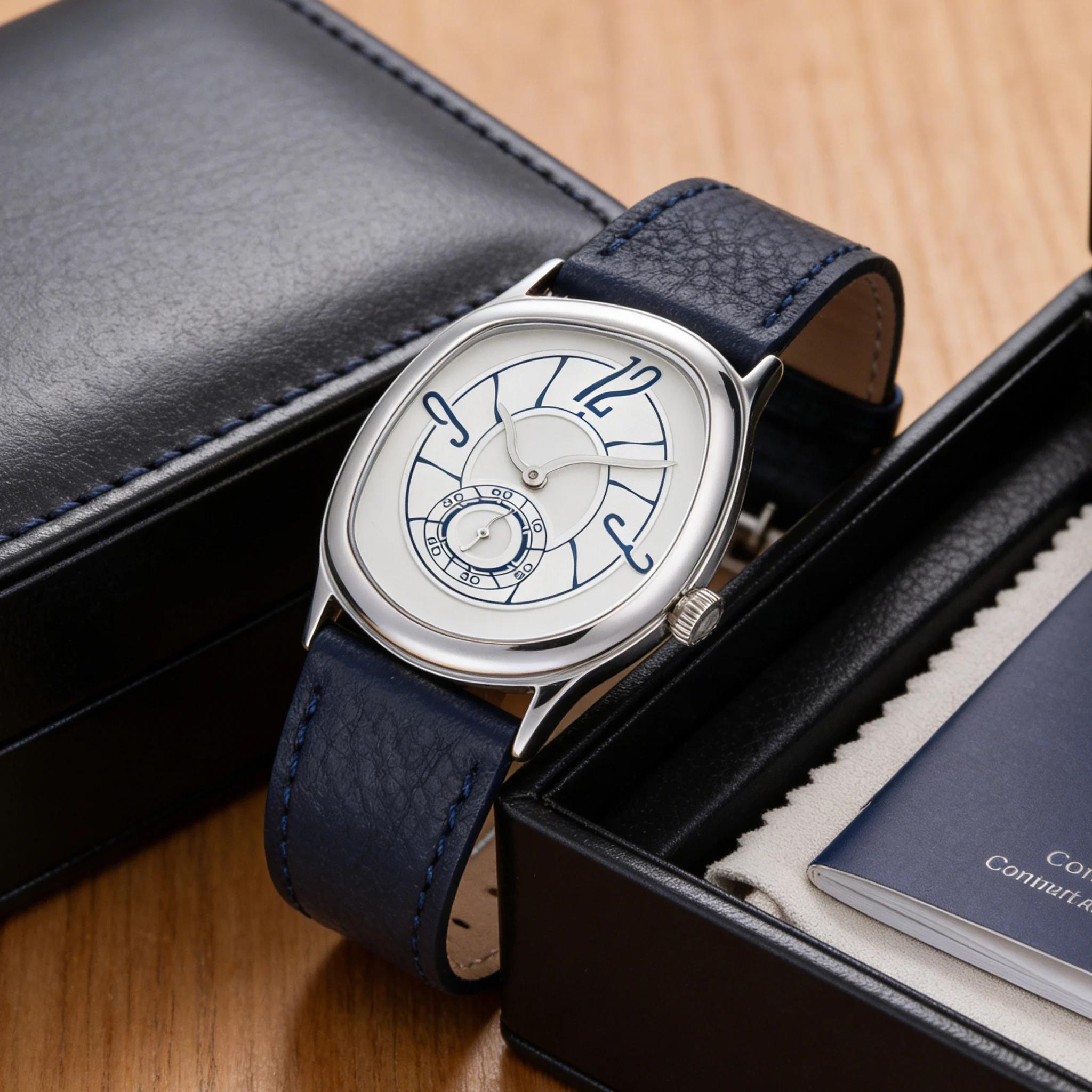 Série innovante de montres en quartz de forme spéciale avec mouvement importé, cadran de 32 mm, brac