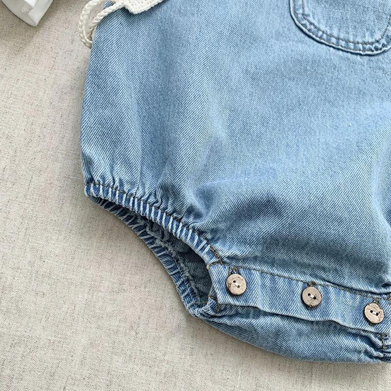 2025 bébé garçon fille barboteuse Cowboy sans manches combinaison enfant en bas âge bébé garçon fill