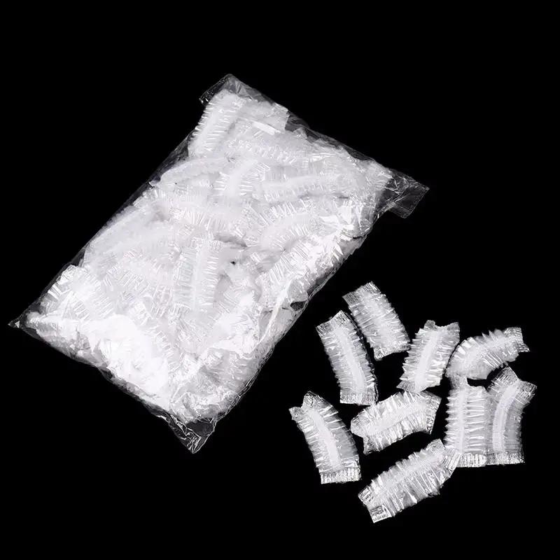 Cache-oreilles jetables pour Salon de coiffure, 100/200 pièces, couverture d'oreille transparente, P