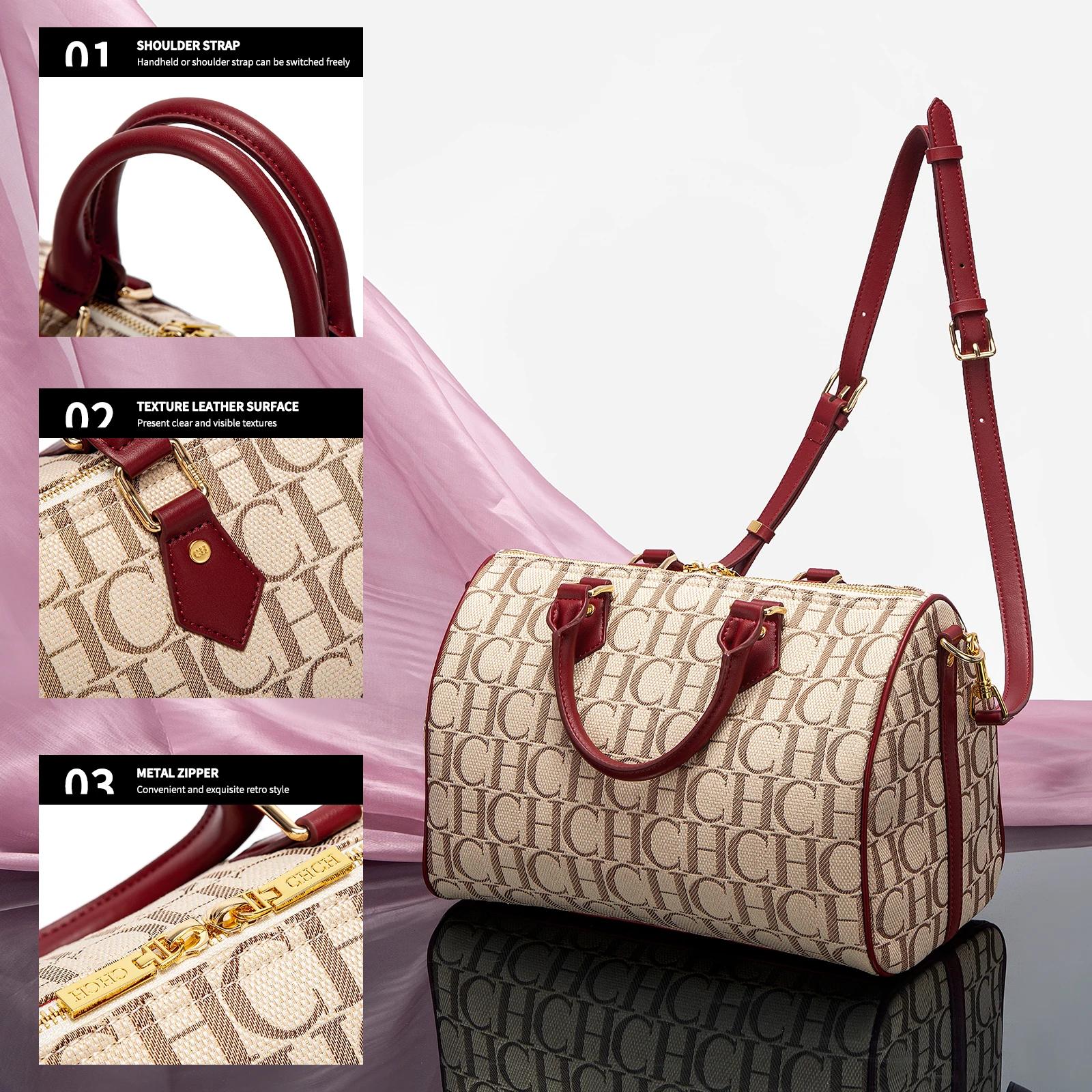 CHCH sac d'oreiller femme automne/hiver nouvelle Collection lettre sac à main marron Boston sac