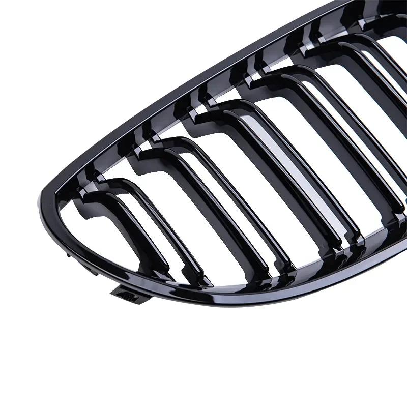 Pulleco Grille de pare-chocs avant de voiture Grilles de course de rein pour BMW E60 E61 5 série 200