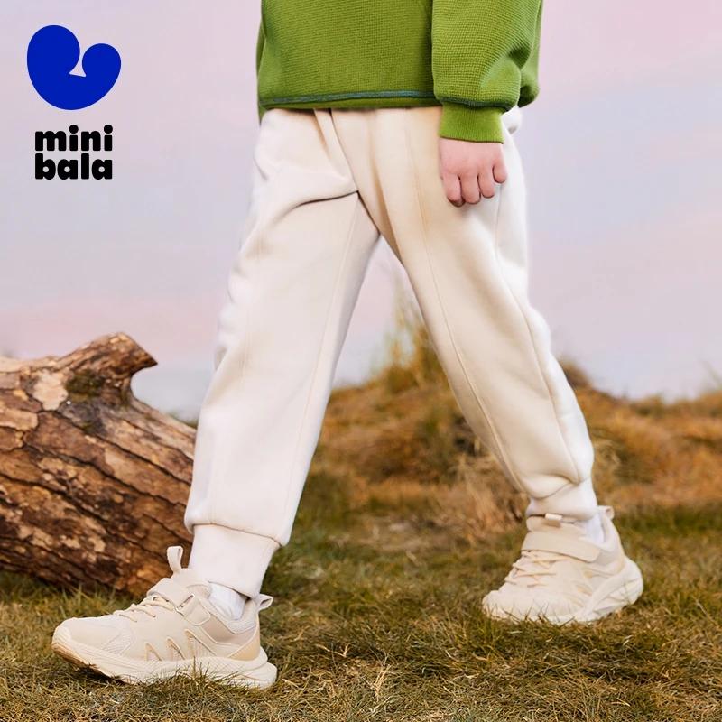 Mini Bala enfants pantalons printemps automne nouveau épais doublé polaire pantalons de survêtement 