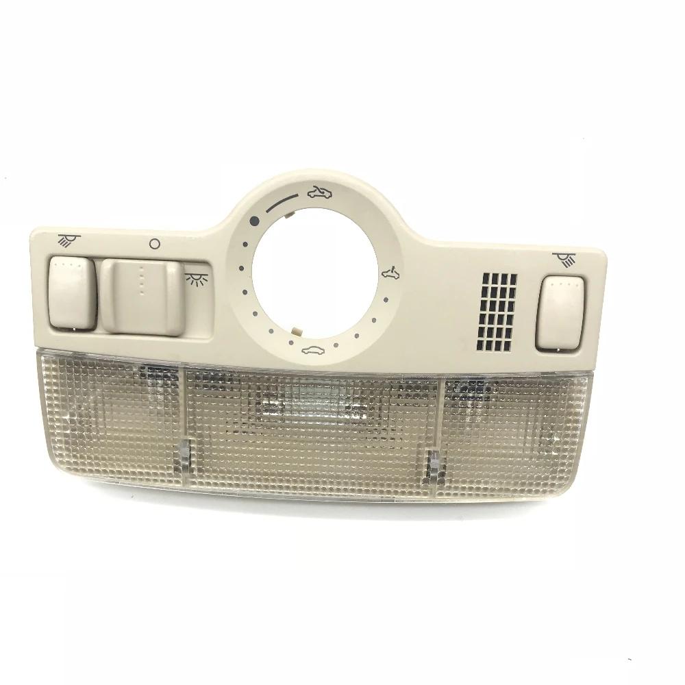 1J 0947106   Plafonnier de lecture gris beige avec interrupteur de toit ouvrant, flambant neuf, adap