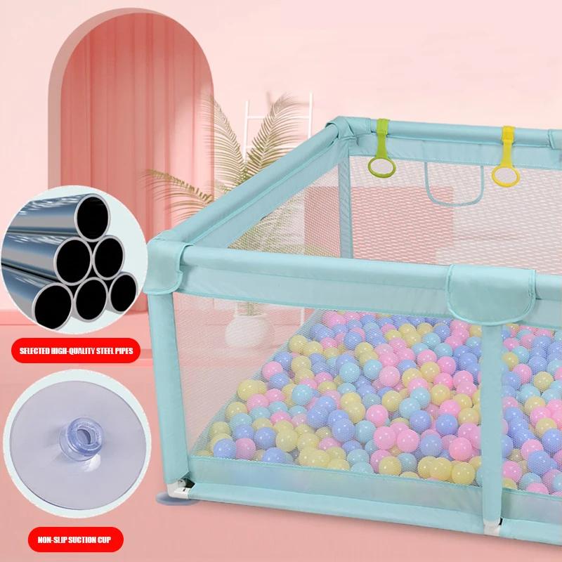 Parc 180x200 pour enfants, barrière de sécurité, clôture, aire de jeux pour tout-petits, éponge Anti