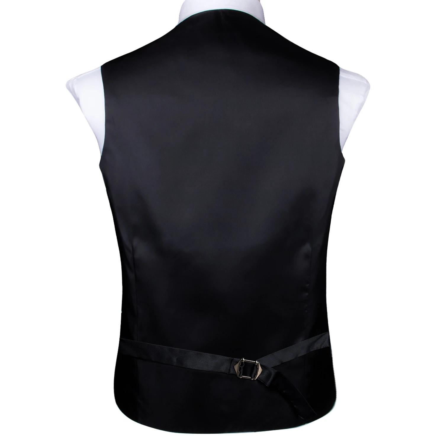 Gilet de Costume Homme Luxe Doré Rouge Bleu Vert Jaune avec Cravate Nœud Papillon Pochette Boutons d