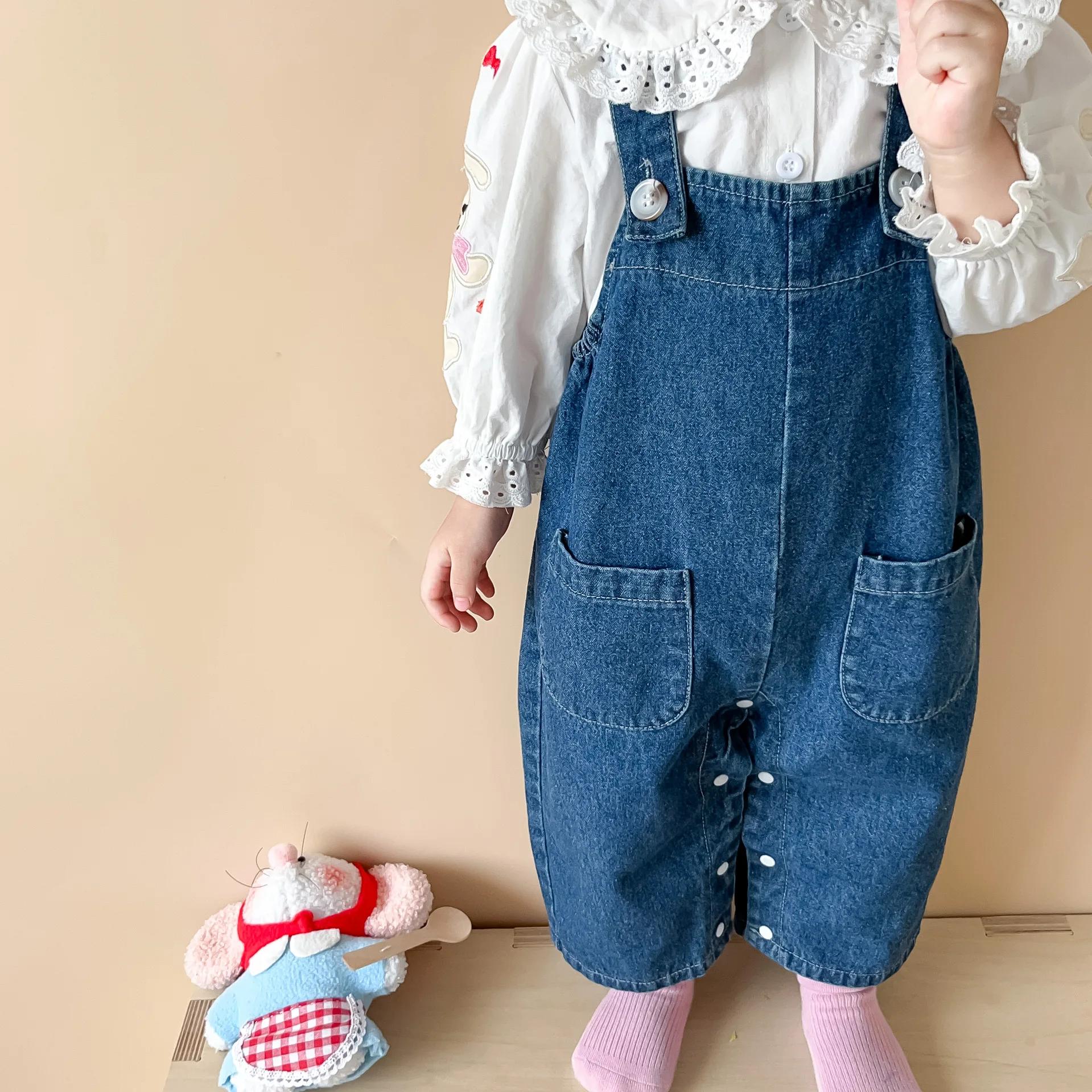 Combinaison en Denim sans manches pour bébé fille, salopette mignonne avec oreilles de lapin, barbot