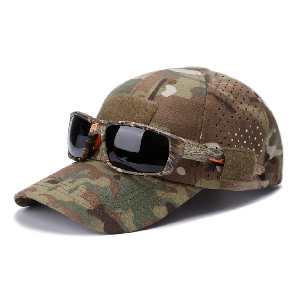 Casquette de Baseball Camouflage pour hommes, chapeau de protection solaire respirant, Sports de ple