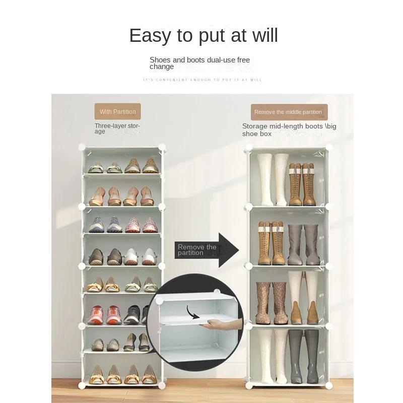 Meubles de maison pliants pour chaussures T1, armoires de salon simples, organisateurs de stockage d