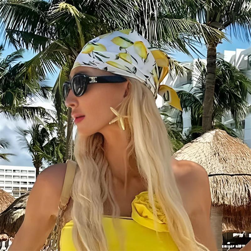 Foulard carré en soie de luxe pour femme, bandana en satin, écharpe douce d'été, hijab, foulard pour