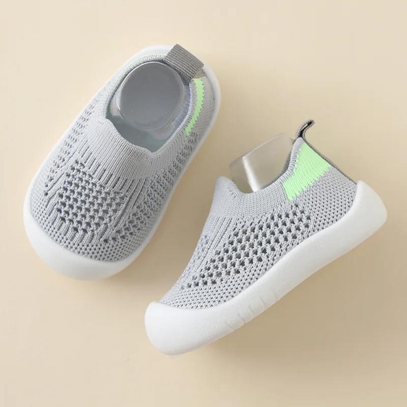 Printemps populaire nouveau bébé chaussures maille tricot respirant enfant filles garçons 0-3T été s
