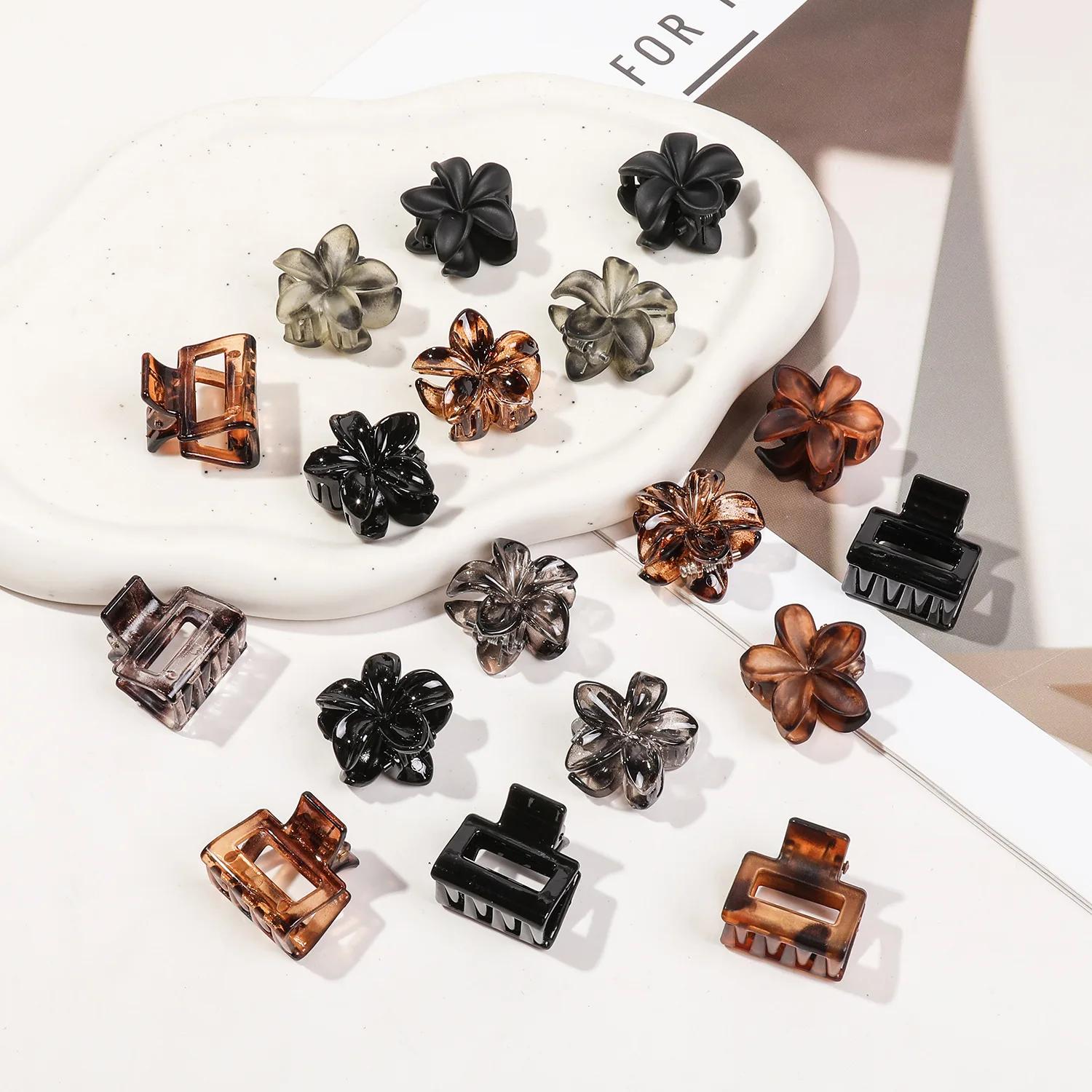 Nouvelle mode 12 pièces/ensemble petites Barrettes à cheveux géométriques florales pour enfants femm