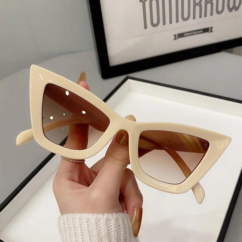 Lunettes de soleil carrées Vintage à grande monture pour femmes et hommes, lunettes de soleil œil de