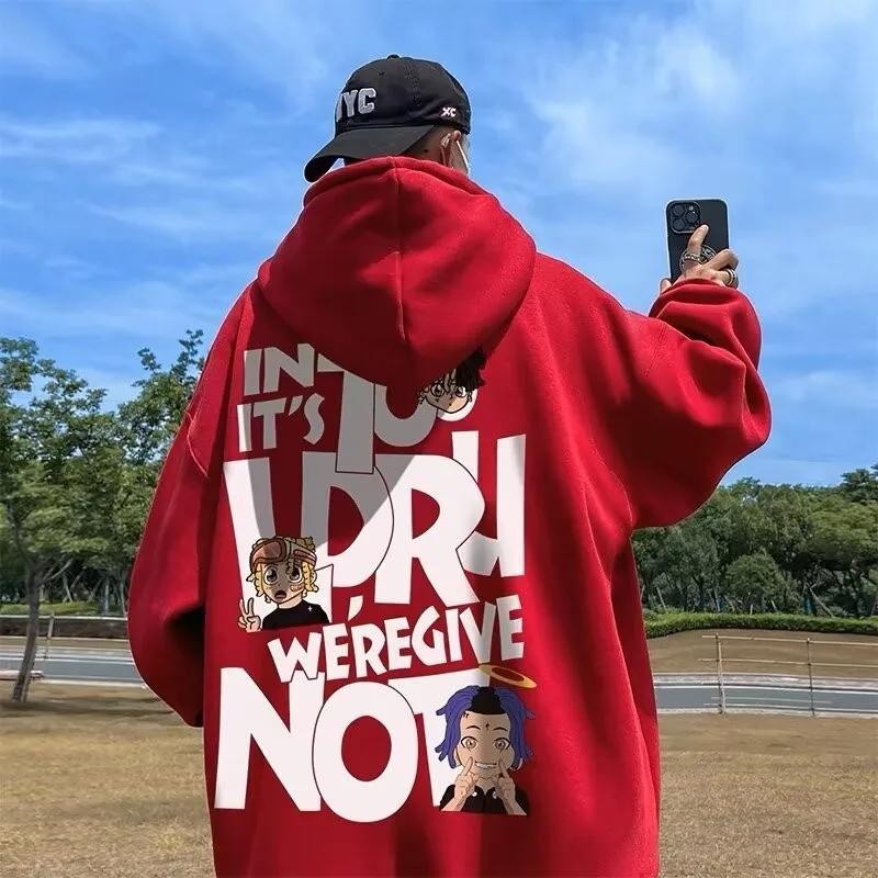 Sweat à capuche 8XL, coupe ample, Hip Hop, tendance, chanteur, Alphabet, vêtements américains pour h