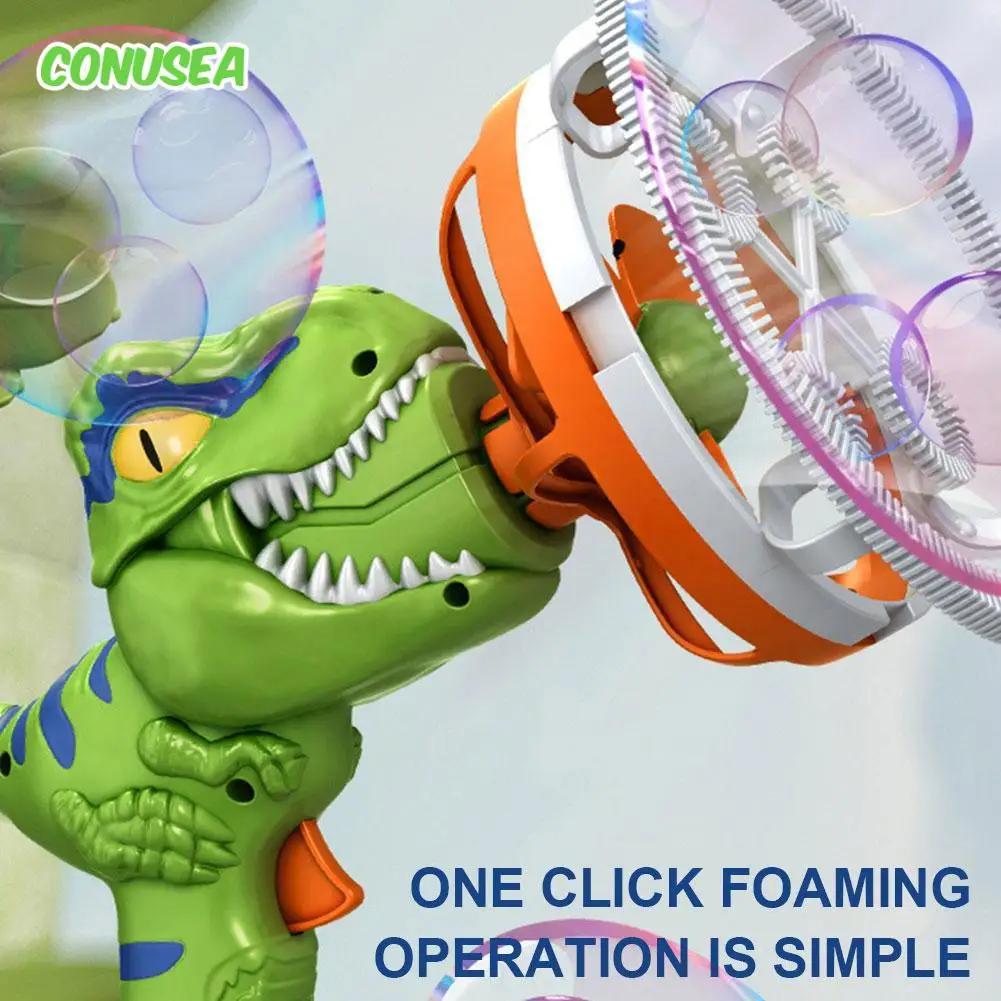 2 en 1 grandes bulles dinosaure bulle de savon pistolet électrique jouet enfants fête en plein air j