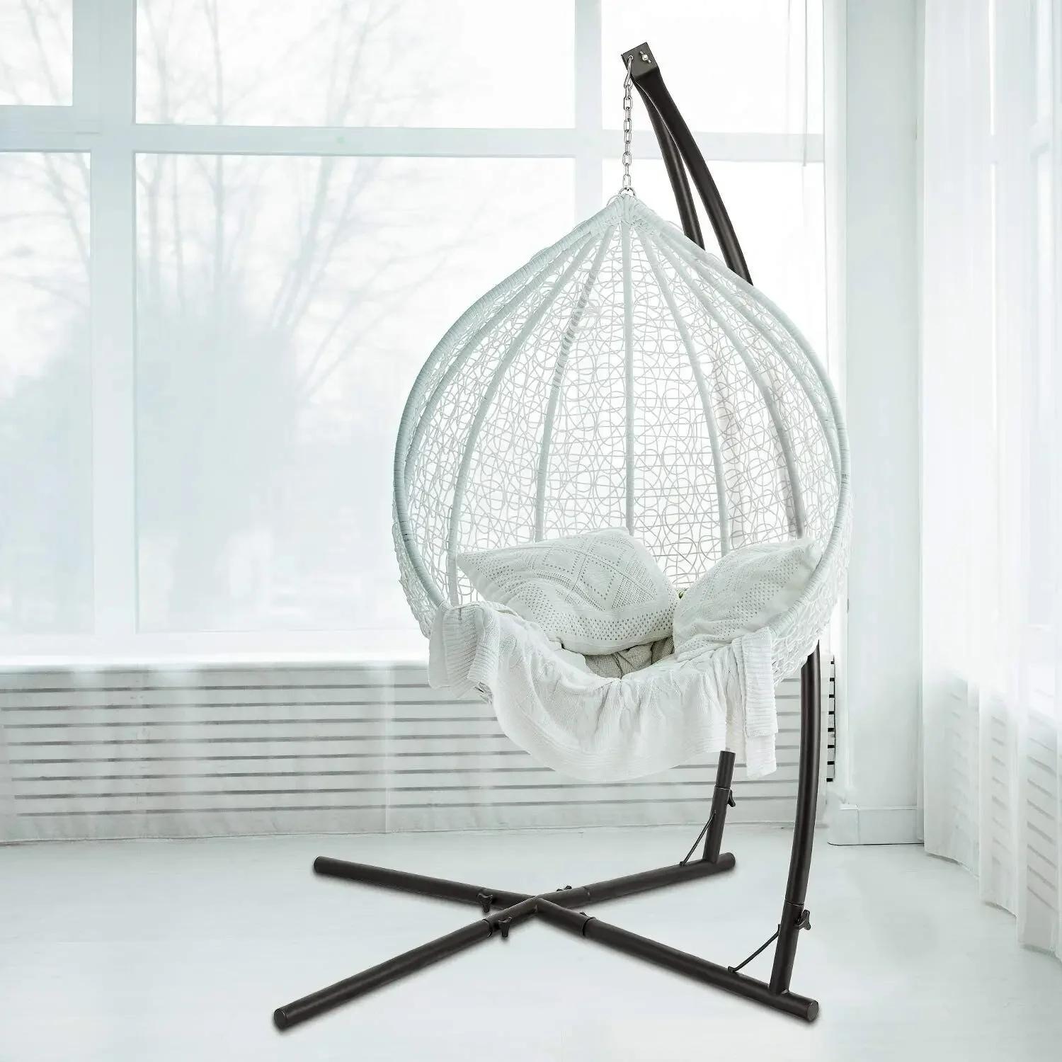 RapDuty-Hamac en métal avec support en C pour chaise, balançoire de porche, base de balançoire de ba