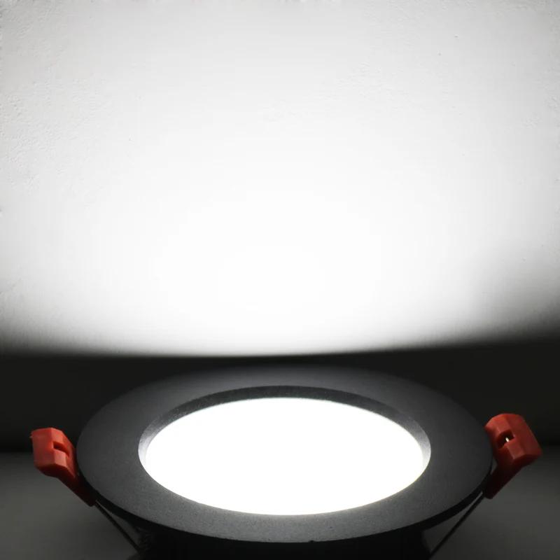6 pièces LED Downlight 5W 7W 9W 12W 15W 18W plafonnier encastré blanc chaud/froid AC220V-240V