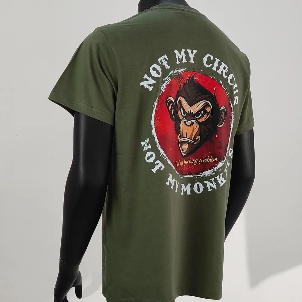 Pas mon cirque pas mes singes pas mon problème imprimé T-Shirt été respirant Camisetas nostalgie swe