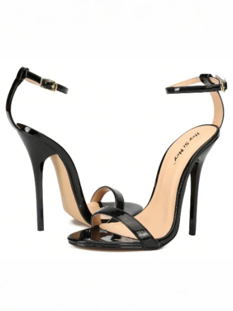Escarpins à lanières de rinçage pour femmes, talons hauts de 14cm, talons aiguilles sexy, escarpins 