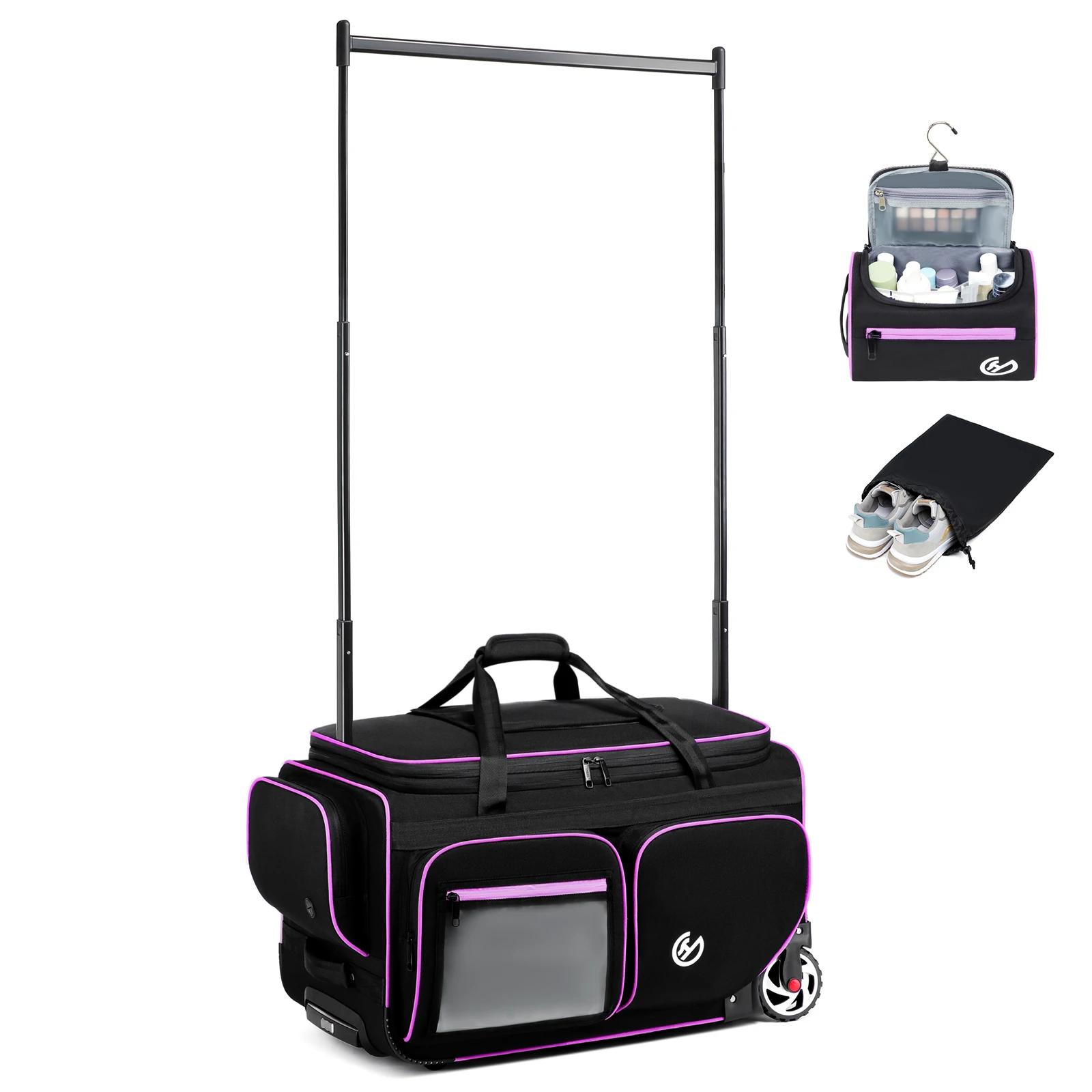 Sac de voyage à roulettes d'affaires de grande capacité, bagage à main, sac pour ordinateur portable