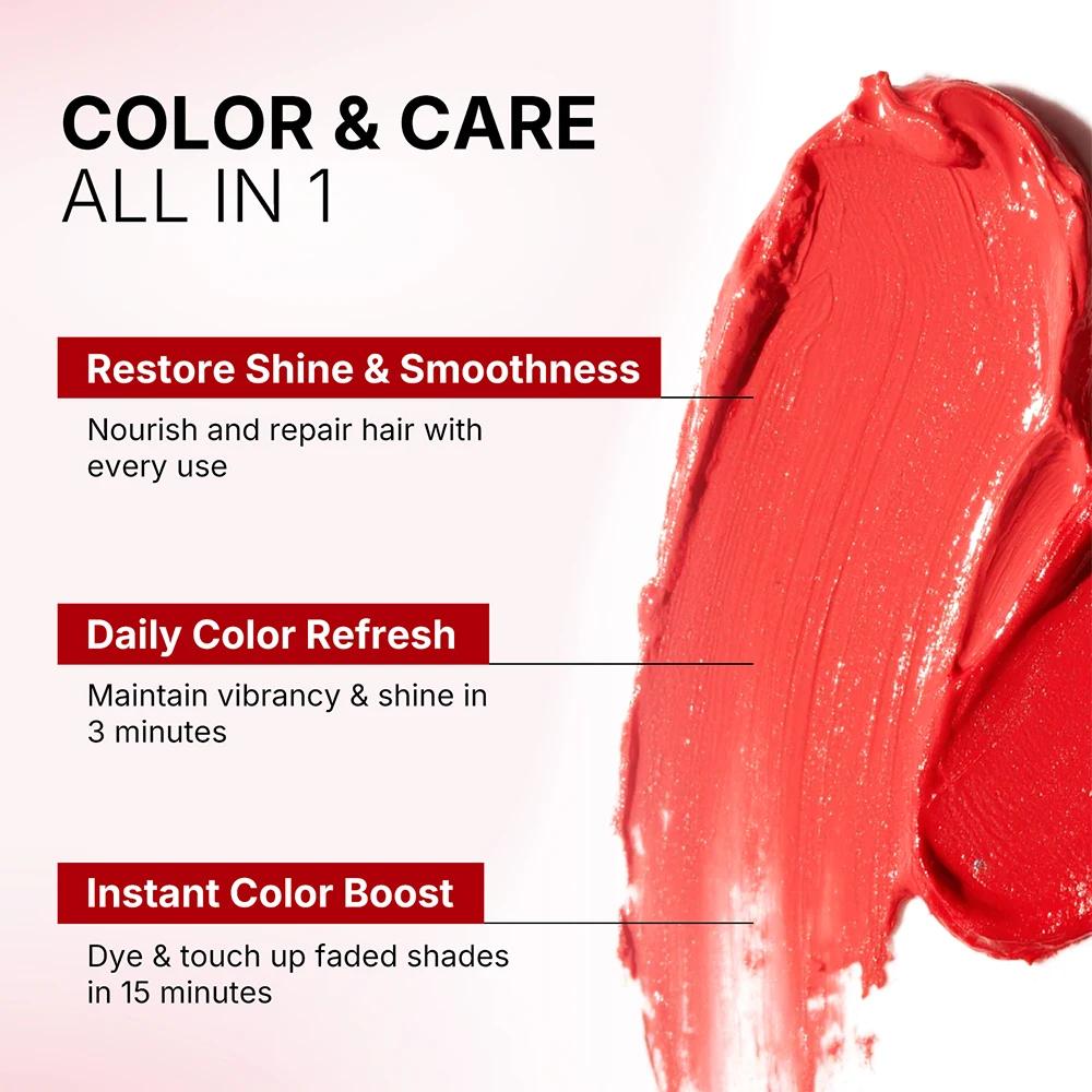 Karseell 500 ml déposant la couleur masque pour cheveux rouges revitalisant stimulant la couleur, hy