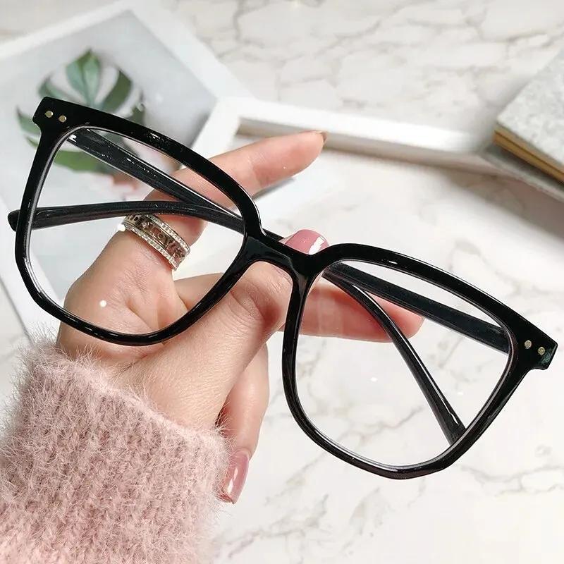 Lunettes anti-lumière bleue pour femmes, avec monture de lunettes régulière, finition rétro, monture
