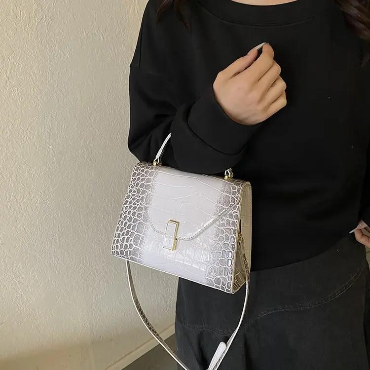 Sac messager en cuir d'inspiration vintage pour femme, sac à bandoulière de luxe de créateur, grande
