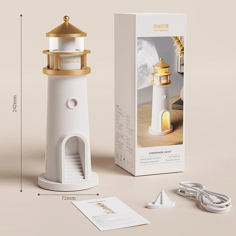Lampe lunaire Projection phare lampes veilleuse télécommande Bluetooth musique capteur de mouvement 
