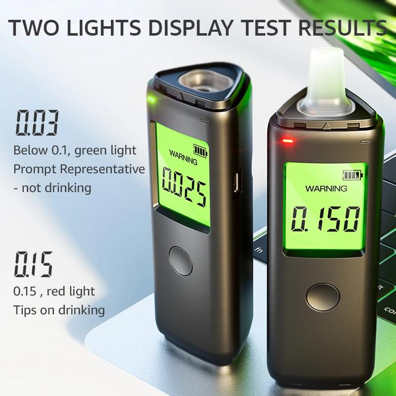 Alcootest rechargeable ZW |   Précision de qualité professionnelle |   Testeur d'alcoolémie portable