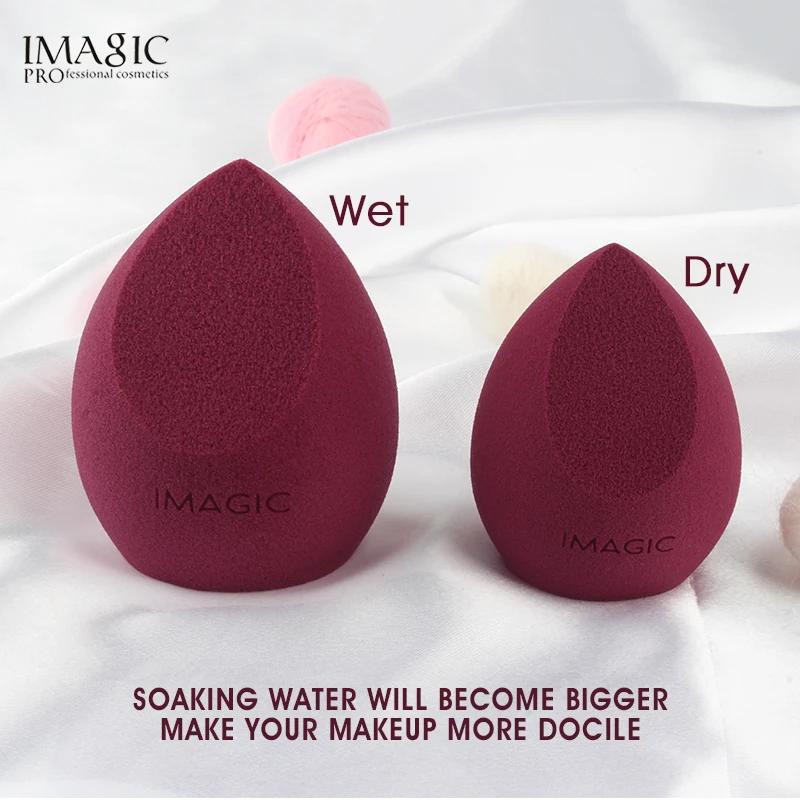 IMAGIC 10 pièces éponge de maquillage bouffée humide et sèche éponge de maquillage douce professionn