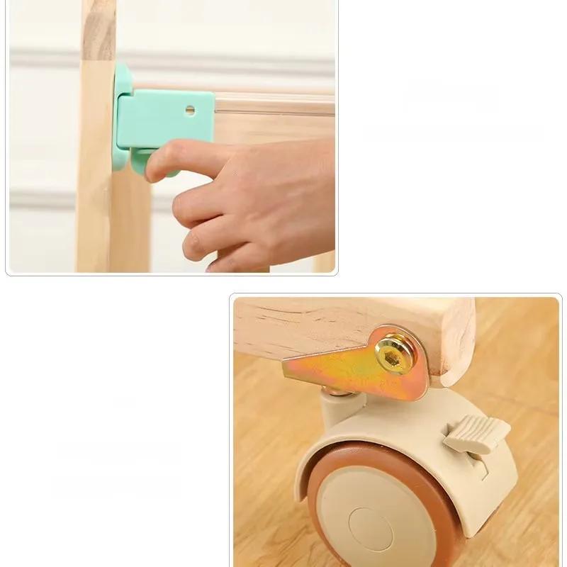 Lit bébé en bois de pin massif, lit double multifonctionnel, extensible jusqu'à 168 cm, adapté aux e