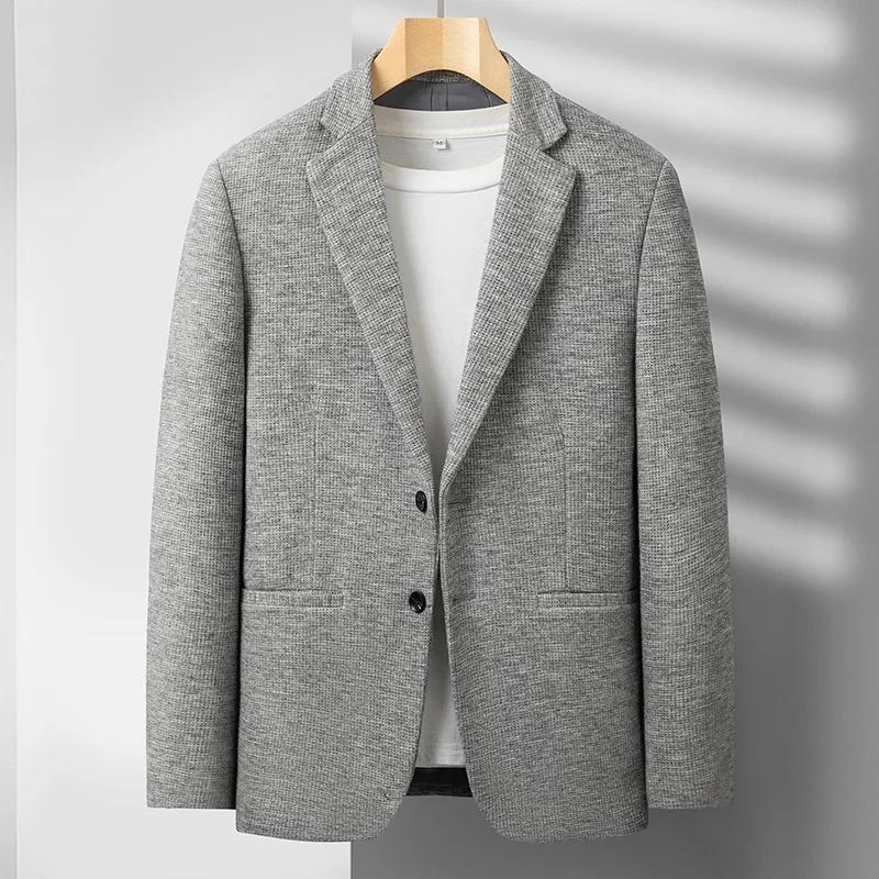 2025 hommes haut de gamme Boutique laine costume décontracté affaires couche de finition mode Gentle