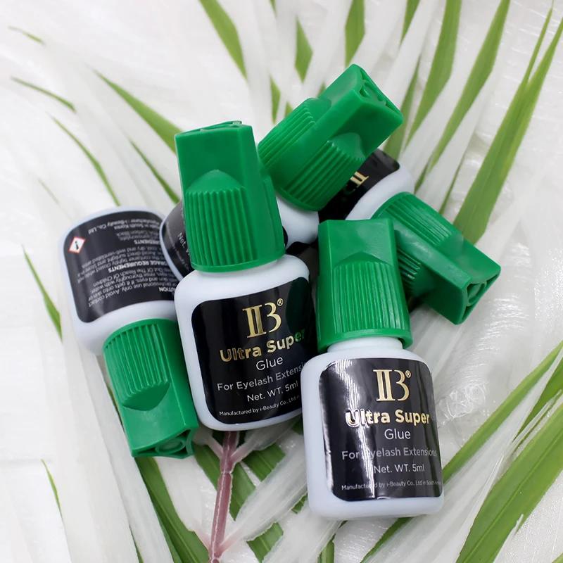50 bouteilles IBeauty Ultra Super colle pour Extensions de cils 5ml IB capuchon vert faux cils adhés