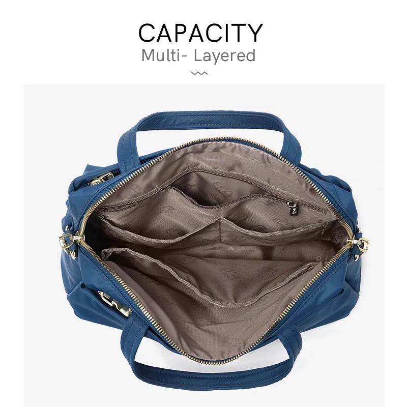 EPOL grande capacité femmes sacs à main tissu haute qualité mode sacs à bandoulière plusieurs poches