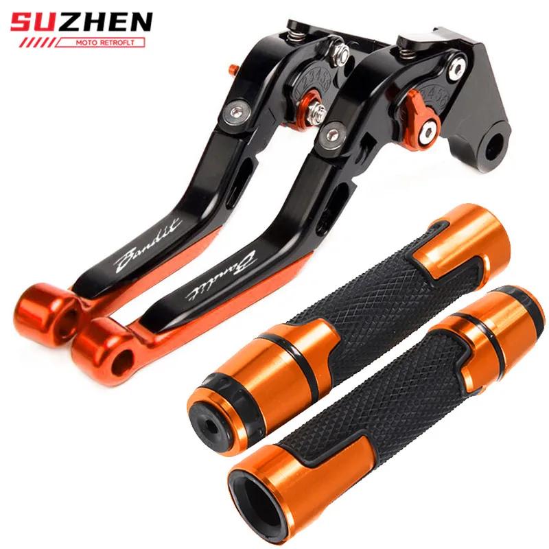 Leviers de frein d'embrayage extensibles pliants pour moto, poignées d'extrémité de guidon pour GSF 