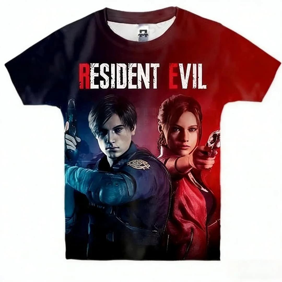 T-shirts à thème Resident Evil Umbrella Corporation pour hommes, t-shirts graphiques avec logo Bioha