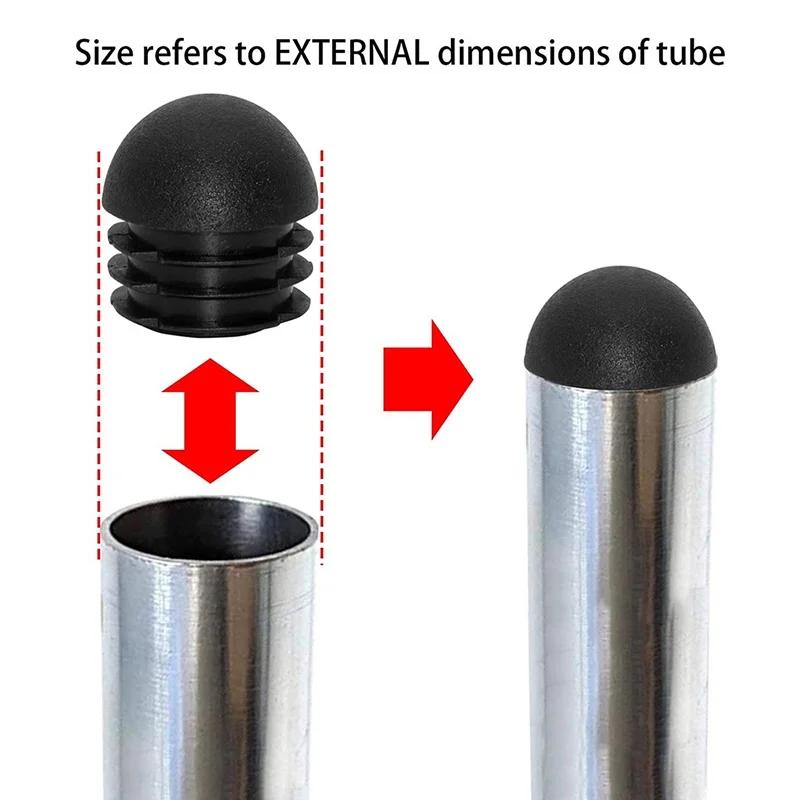 Bouchon de Tube rond en plastique 16-50mm, 12 pièces, embouts de tuyau antidérapants, pied de chaise