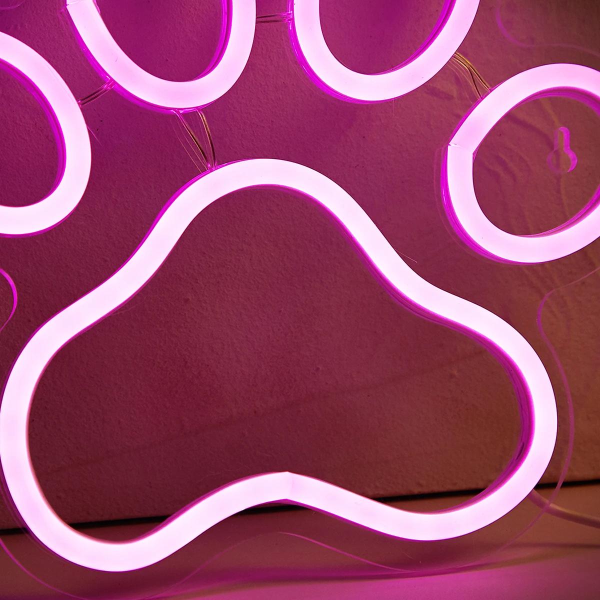Chi-buy LED néon patte USB alimenté enseignes au néon veilleuse 3D mur Art & salle de jeu chambre sa