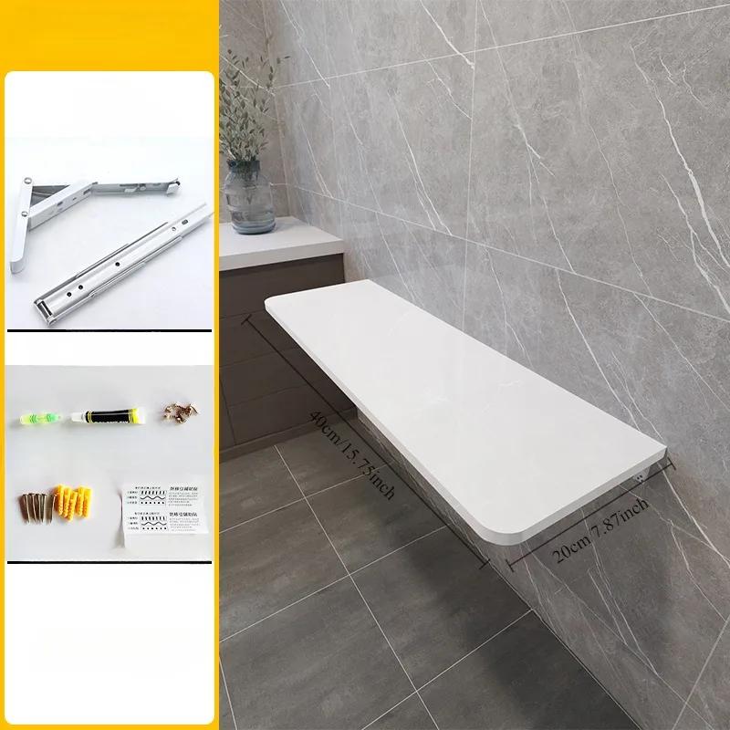 Support mural pliable sans déflecteur de poinçonnage, table à manger murale multifonctionnelle pour 