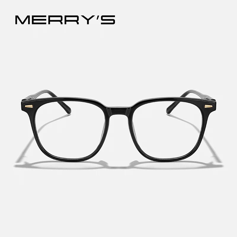 MERRYS DESIGN hommes femmes mode lunettes cadre carré lunettes optique cadre Prescription lunettes m
