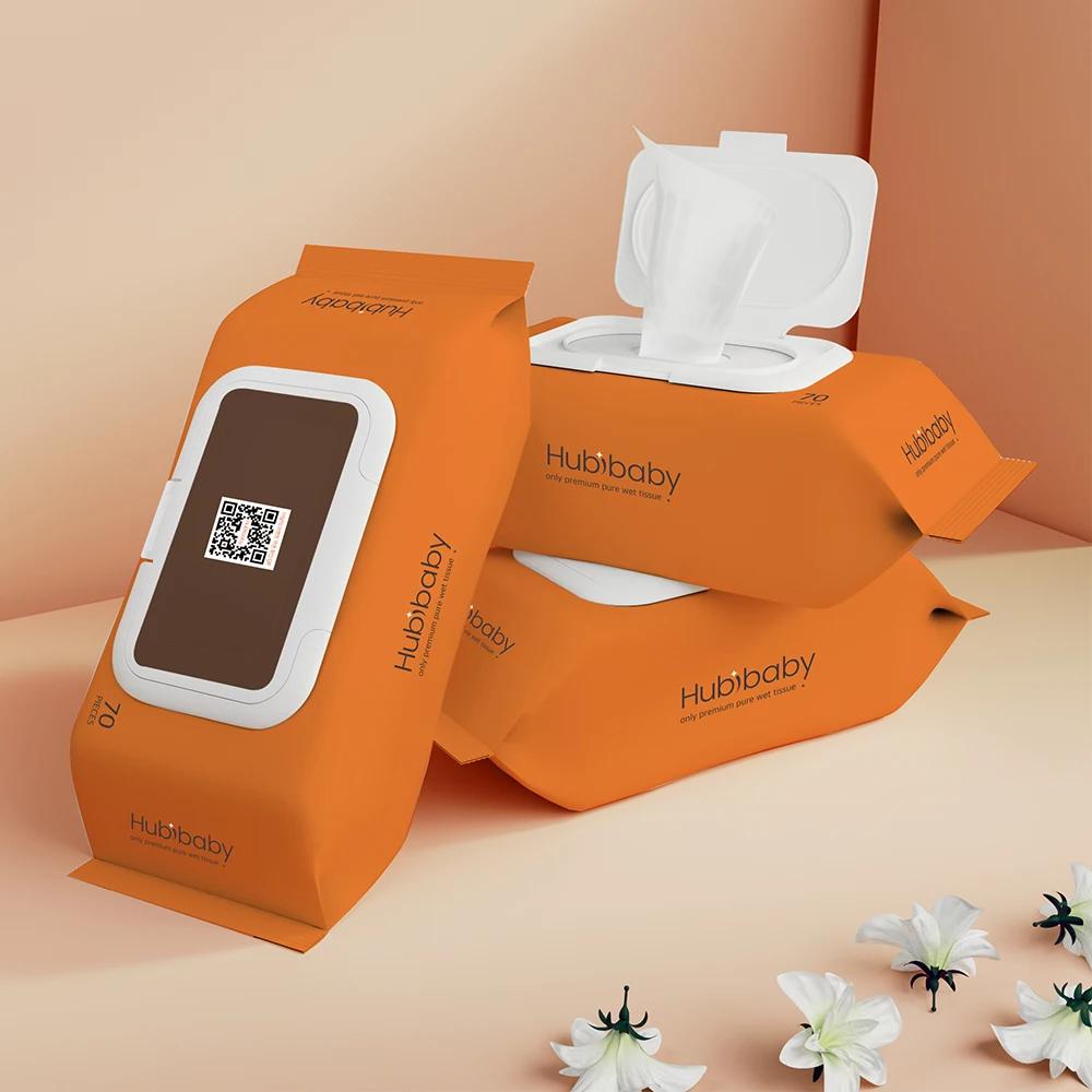 [Hubbybaby] Lingettes humides pour bébés et tout-petits, fabriquées en Corée, épaisses, uniquement d